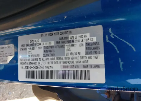 2014 Mazda Cx-5 Sport from USA, damaged, VIN JM3KE4BE4E0367444